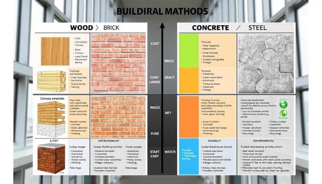 Materialkosten und Bauweisen im Vergleich