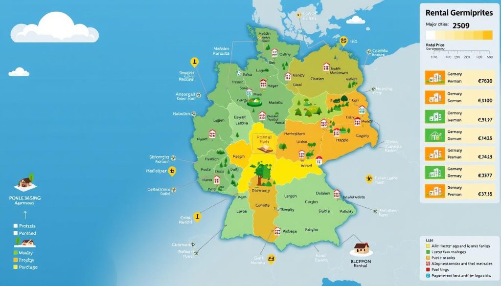 Regionale Mietpreisunterschiede in Deutschland