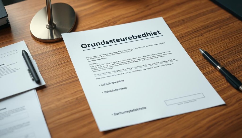 Grundsteuerbescheid und Zahlungstermine