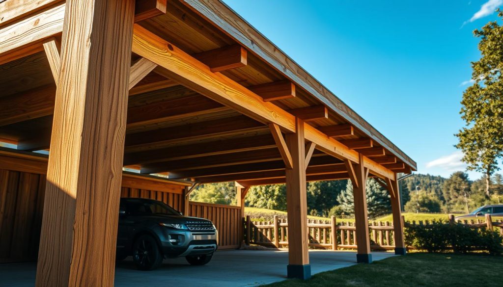 So pflegst du deinen Carport aus Holz richtig