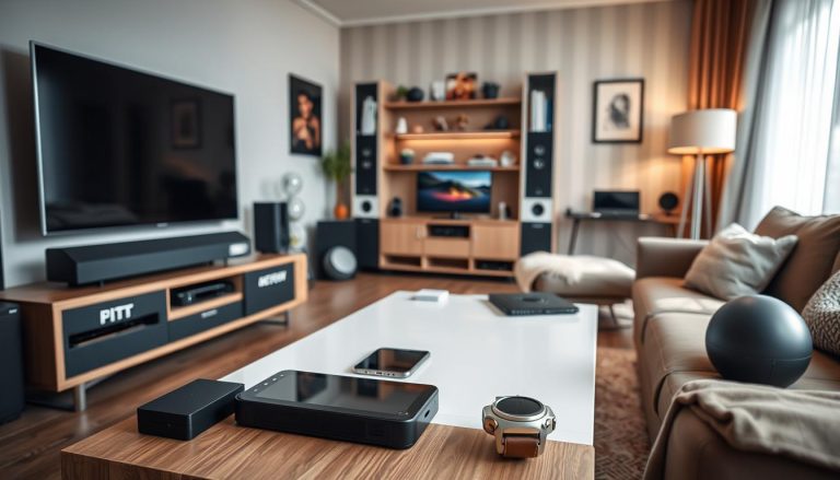 moderne Technologie und elektrische Geräte im Alltag