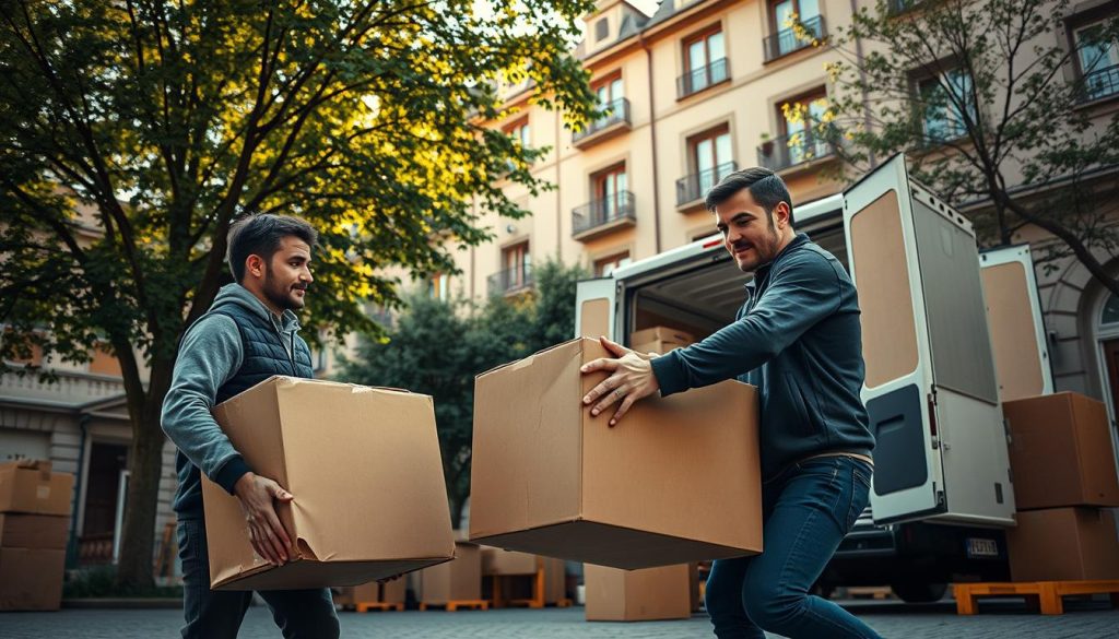 Umzugshelfer Berlin im Einsatz