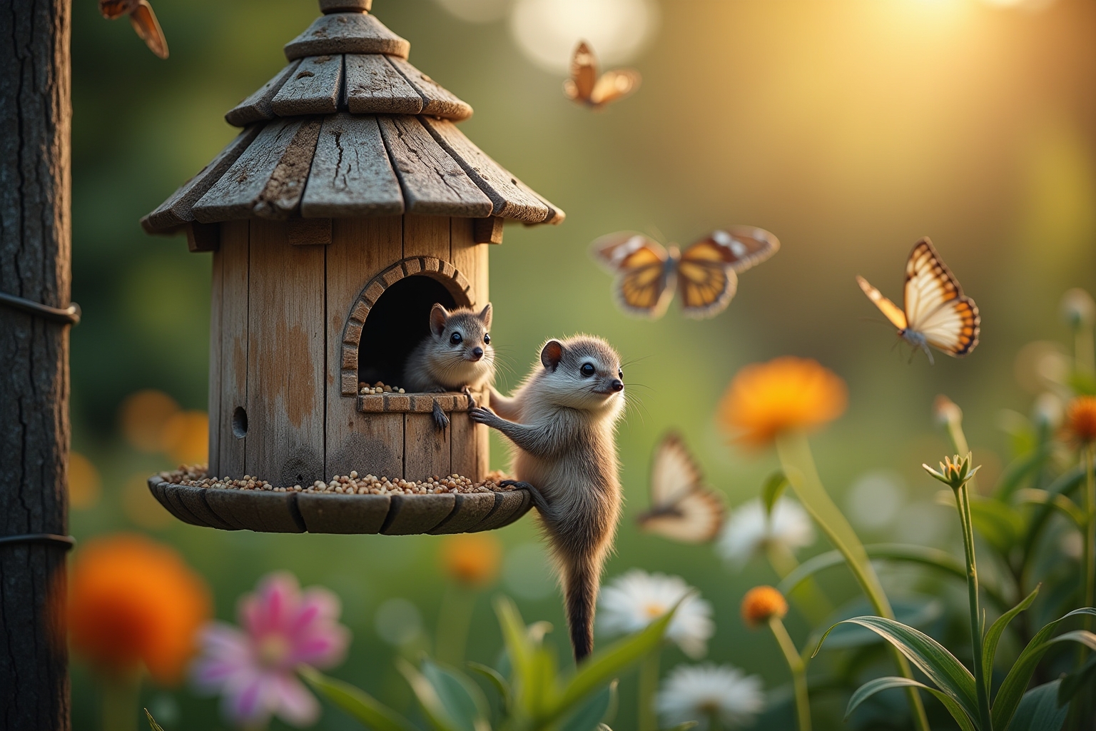 Tiere im Garten artgerecht füttern: Ein Ratgeber