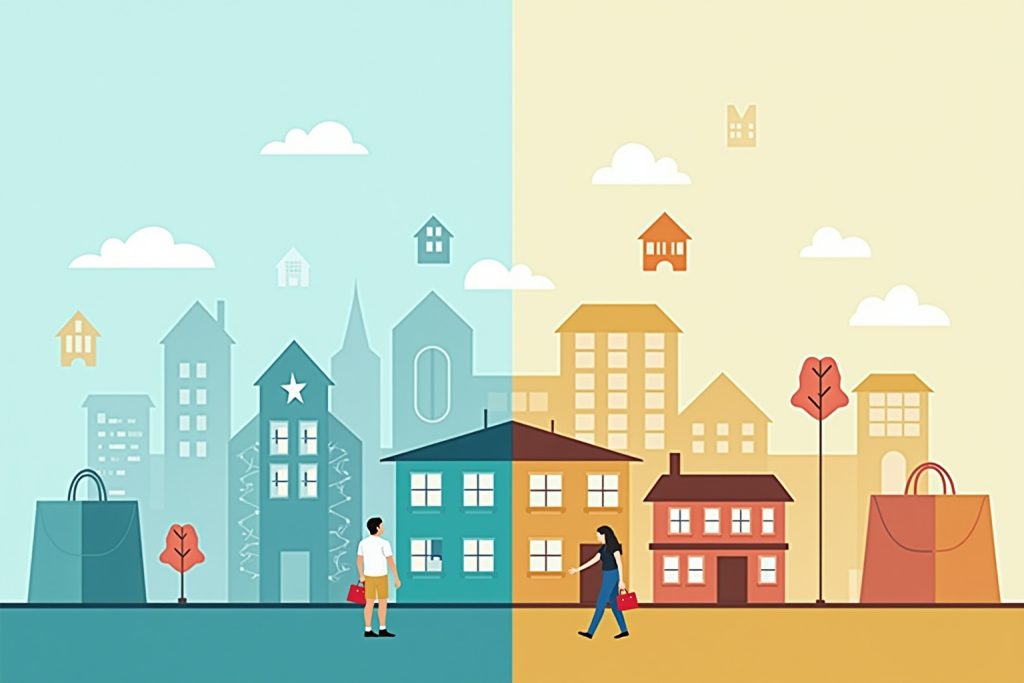 Konsumtrends und Immobilienmärkte im Vergleich